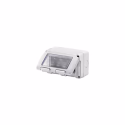 COFFR 4(1X4) POSTES HORIZ.ETANCHE GEWISS GW27044 BOÎTIER ÉTANCHE POUR APPAREILS SYSTEM 4 POSTES GRIS RAL 7035 -IP55