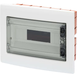Gewiss - GW-40605 Tableau de distribution encastré avec porte transparente fumée 12M IP40