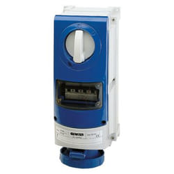 Gewiss GW66869 boitier de prise de courant Bleu