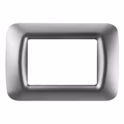 Plaque top Gewiss System 3 places, couleur titane métalisé. À appliquer sur le support GW24201. Caractéristiques : Série Gewi ...
