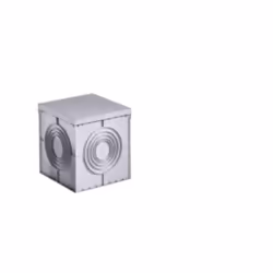 COUVERCLE FERMÉ GRIS 300X300 GEWISS DX59710 COUVERCLE PLEIN À HAUTE RÉSISTANCE GRIS POUR CHAMBRES DE TIRAGE 300X300X300 forme ...