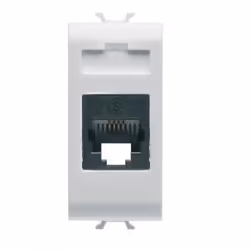 Gewiss GW10401, RJ-11, 1 module(s), Blanc