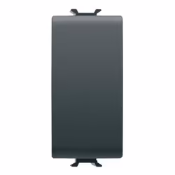 Interrupteur unipolaire Gewiss Chorus 250V-16AX, 1 module, couleur noir. Caractéristiques : Série Gewiss Chorus Interrupteur  ...