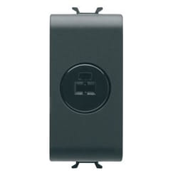 Gewiss GW12454 boitier de prise de courant Noir