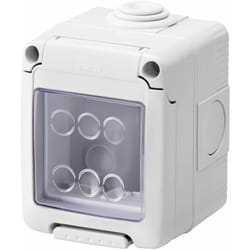 Gewiss - GW27042 Boîtier pour luminaires système 2 places Gris étanche ral 7035 IP55