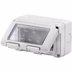 Gewiss contenitore stagno per apparecchi system 4 posti grigio. 27 COMBI è un sistema completo e versatile di contenitori mod ...