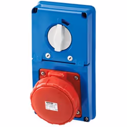 Gewiss GW66352N, 3P+T, 6 h, Rouge, IP67, 400 V, 63 A