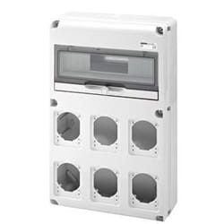 Gewiss GW68008N boitier de prise de courant Blanc