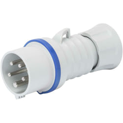 Fiche mobile droite ip44 3p&43e 16a 230v couleur bleue 230v gw60005h