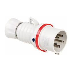 Fiche mobile droite IEC 309 HP IP44/IP54 3P+N+T 32A 380 - 415V Rouge - GEWISS - GW60020FH