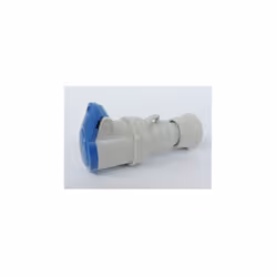 Prise fiche mobile 2P+T 16A femelle bleu 230V 6H avec clapet IK09 IP44 GEWISS GW62004FH PRISE MOB.HP IP44 2P+T 16A 230. Color ...