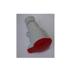 Gewiss - Prise mobile droite protégée rouge 3P+N+T 32A 400V câblage à vis basse tension IP44
