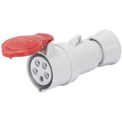 Droit IP54 3P+N+E 32A Réceptacle mobile 380-415V 50/60Hz Câblage à vis rouge