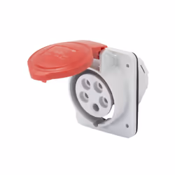 Prise fixe encastrée IP44/IP54 Gewiss 10° HP Raccord à vis Les technopolymères et l'épaisseur des pièces en matériau isolant  ...