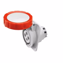 Prise d'encastrement fixe 10° étanche à l'eau basse tension 10 50/60Hz N.pôles 3P+E 400V Courant nominal (A) 16