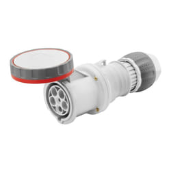 Prise mobile droite hp Gewiss 3P+N+T 125A IP67 rouge 380V GW62061H