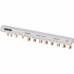 PEIGNE 4 Pôles - 1xIDP 4P + 8xMTC N+1P 12 Modules GEWISS GW96396 PEIGNE DE RÉPARTITION 4P 1 INTERRUPTEUR DIFFÉRENTIEL IDP 4P  ...