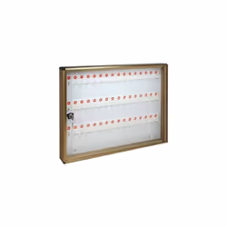 ALLUMINIO BRONZATO CHIAVI 48 MM 550X50 H.MM 400In alluminio colore bronzo e plexiglass. Serratura a cilindro con doppia chiav ...