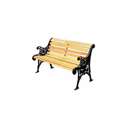 Description générale Ce banc de jardin allie élégance et robustesse grâce à sa structure en fonte noire et ses 12 traverses e ...