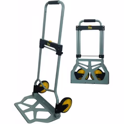 Chariots en acier Vigor Golia En acier pliable Taille fermée cm.42X5,5X71,5 Taille ouverte cm.43X42X96,5 Roues en plastique Ø ...