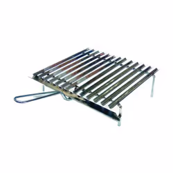 Grille inox BLINKY Structure profil carré Lourde adaptée au contact alimentaire Sommier à lattes Avec système de récupération ...