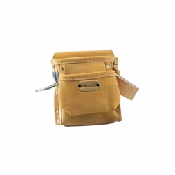 Sacs de charpentier Mexique Cuir véritable 1 grande poche 1 poche moyenne 2 porte-marteaux (1 en acier) Porte-crayon