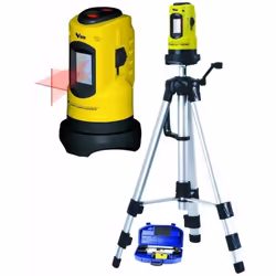 Kit niveaux laser vigor v-la Auto-nivellement avec indications Indépendant horizontal/vertical Plage d'action < 5 mètres Trép ...