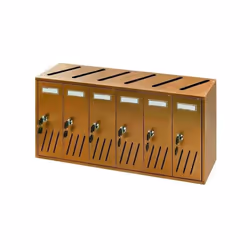 Boîtes postales Vigor en aluminium anodisé Couleur cuivre Modèle intérieur modulable Dimensions (Lxpxh) 62X17,5X30