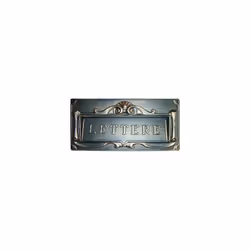 Boîtes aux lettres Vigor en aluminium et alliage de zinc Finition laiton Mm.300X140