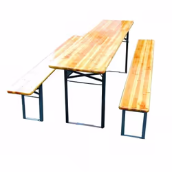 BLINKY TABLE DE BRASSERIE MAXI Structure en fer peint Pieds pliants mm. 27x27 Table cm. 220x70x76h épaisseur mm. 24 Banc cm.  ...