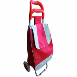 Chariots libre-service Vigor Cadre acier plastifié Poignée plastique ergonomique Tissu polyester Oxford 2 roues polypropylène ...