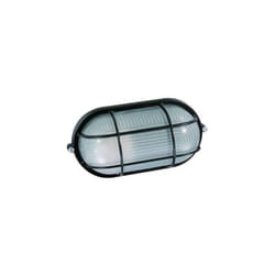 Blinky - Plafonnier en aluminium Ovo Oval Noir 60 Watt