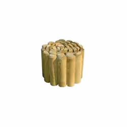 CLÔTURE EN BOIS BLINKY EN ROULEAU Pour bordures de pelouses et jardins Pin imprégné en autoclave Série de demi-poteaux Ø cm.  ...