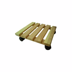 Chariots En Bois De Bégonia Pour Pots De Fleurs Et Plantes Pin Séché Lattes Épaisseur mm. 15X46 4 Roues Pivotant Plastique As ...