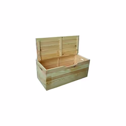 Description générale Le Coffre Bois Avec couvercle (100x40x50cm) est un meuble à la fois pratique et esthétique, idéal pour a ...