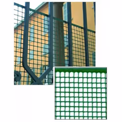 Maille carrée en plastique HDPE extrudé Stabilisé aux UV Idéal pour clôturer les espaces communs Protection supplémentaire de ...
