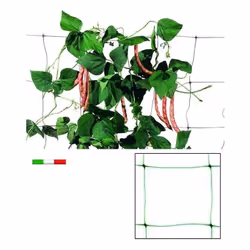 Filet en plastique pour plantes grimpantes, caractérisé par un grand maillage fin, adapté pour soutenir les légumes et les fl ...