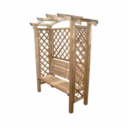 BLINKY PERGOLA MOD. ARC AVEC BANC Pin imprégné en autoclave Dimension piliers cm. 7X7 Taille du siège 120x40 Grille sur trois ...