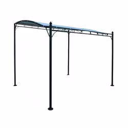 BLINKY TONBE POUR VERANDA Couverture pe g.180/m2 blanc Dimensions 300x300 h250cm Mât anthracite 15x15x0,6mm