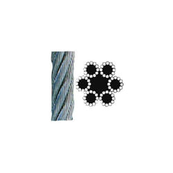Corde en Acier Galvanisé 72 Fils Rouleaux 10 m dia. 2mm