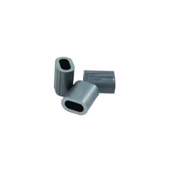 Pinces en aluminium de fil de Nyofil de section ovale pour serrer le fil de Nyofil D.Mm.4