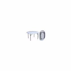 Table d'extérieur ronde idéale pour être placée sur la terrasse ou dans le jardin, conçue pour manger à l'extérieur en famill ...