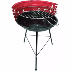 BLINKY Barbecue Atena Plan de cuisson Ø 30 cm 3 pieds peints Capot coupe-vent en acier peint Gril chromé 3 positions Dimensio ...