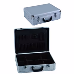 Valises d'électricien Midi - Extérieur et profilés en aluminium - Intérieur souple avec séparateurs - Protecteurs d'angle en  ...