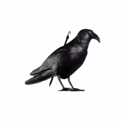 Statue épouvantail corbeau 35cm L'épouvantail corbeau de 35 cm est un accessoire indispensable pour protéger vos espaces des  ...