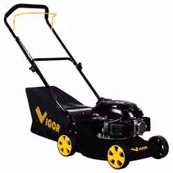 Vigor V-2040, Tondeuse à gazon poussée, 4,1 cm, 40 L, Résistant au choc, Noir, Jaune, Essence