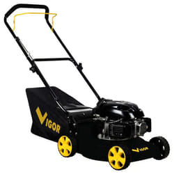 Vigor V-2040 Tondeuse à gazon poussée Essence Noir, Jaune