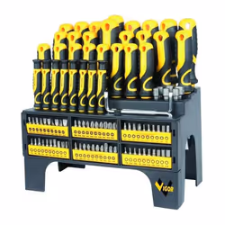 Tournevis série Vigor Crv, 8 Tournevis sl/ph/pz/t/s 8 Tournevis de précision sl/ph/t, 2 Jeu de tournevis ph Taille 60 embouts ...