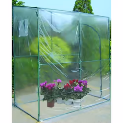 Serres murales Vigor Dim. 100x200x195/215h cm Structure en acier peint Diamètre du tuyau 16 mm Housse en PVC épaisseur 0,07 m ...