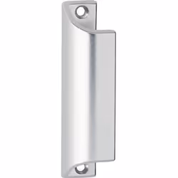 Poignée de tirage - HOPPE - L.90 mm - Aluminium - Gris - Sur plaque - Réversible